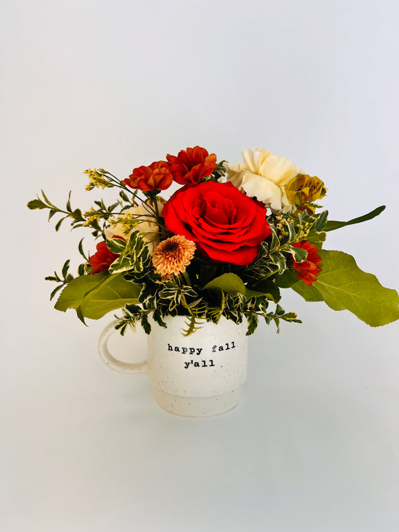 Its Fall Mug Arrangement