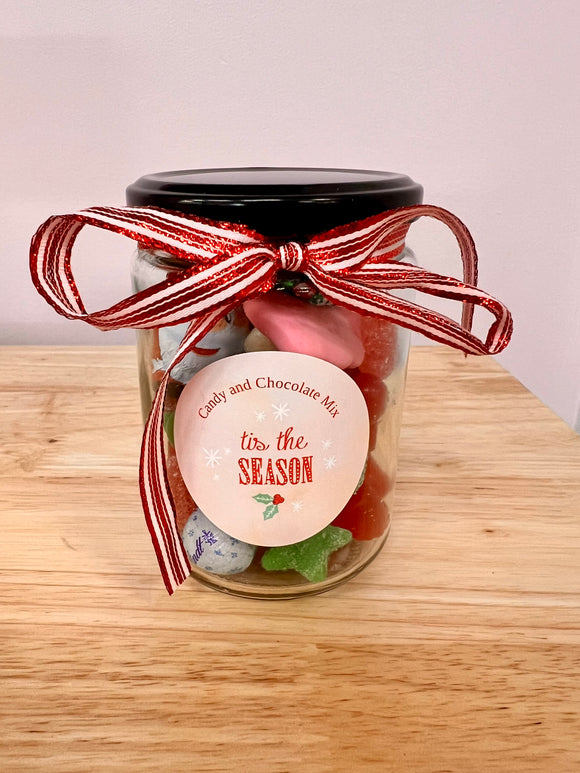 Christmas Candy and Chocolate Jar