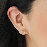 Days of the Week Earring Set: Yellow Gold - Rose and Vine Florals