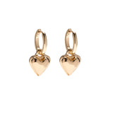 Sweetheart Earrings: Yellow Gold - Rose and Vine Florals